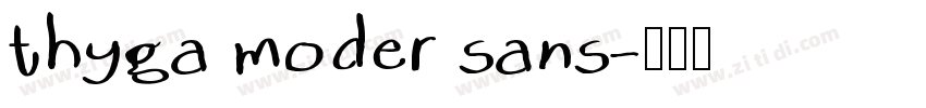 thyga moder sans字体转换